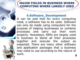Computer on Business | PPTX