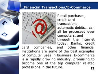 use of computer in e commerce