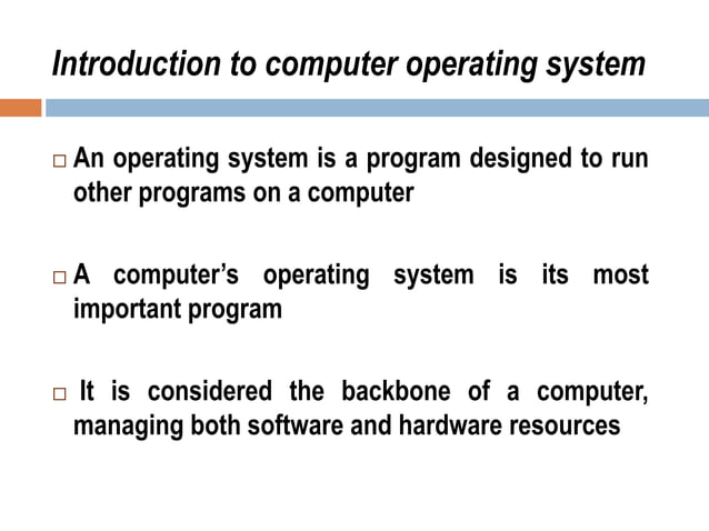 Computer operating system | PPT