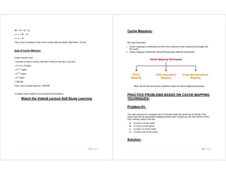 Computer Organization And Architecture Lecture Notes Manual for Student ...