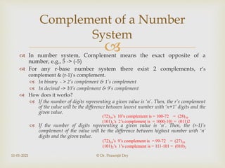 Computer organization basics and number systems | PPTX