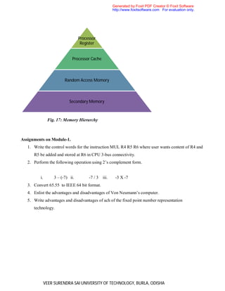 Computer Organization Lecture Notes | PDF