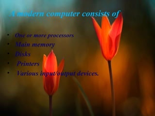 Operating System's Concept, Working, Types, Part, and Many More | PPT