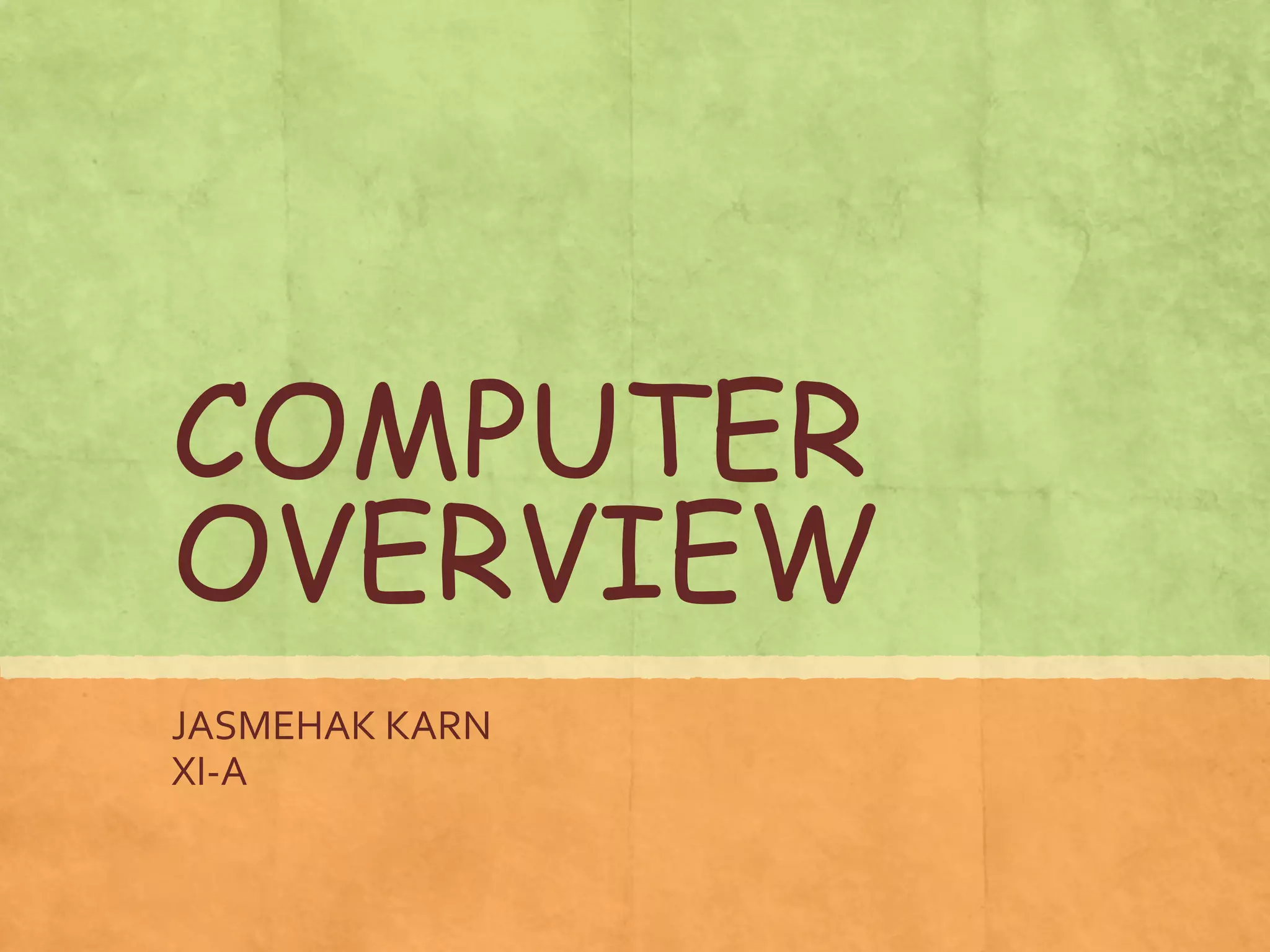 Computer overview | PPT
