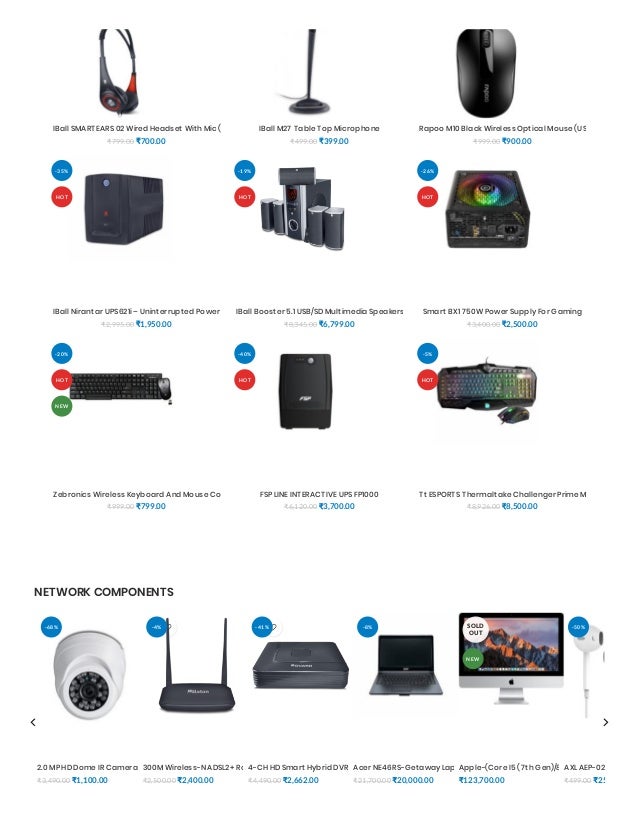 Computer Parts Store Online in India