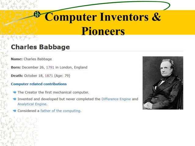 Computer Pioneers | PPT