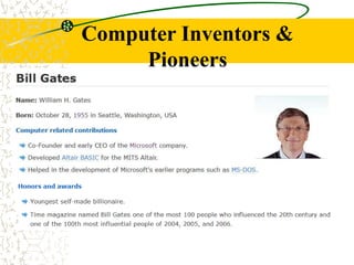 Computer Pioneers | PPT