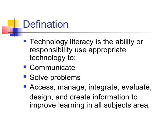 Image result for technology literacy