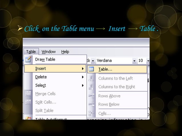 Computer ppt on inserting images and tables | PPT