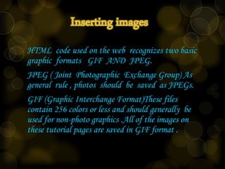 Computer ppt on inserting images and tables | PPT