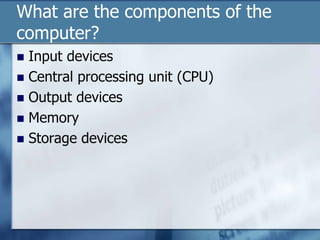 Computer Presentation | PPTX