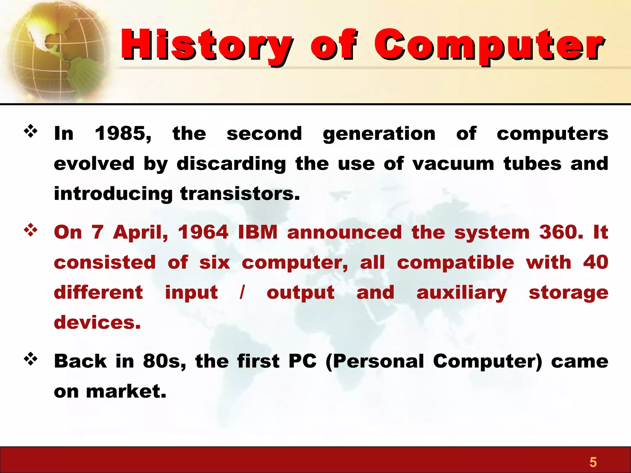 Computer presentation | PPT