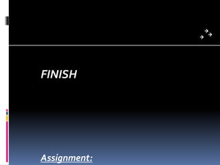 FINISH
Assignment:
 