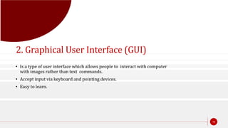 Operating Systems and It's Types | PPT