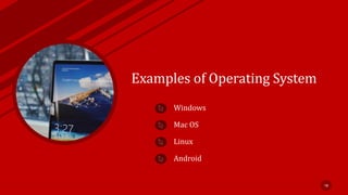 Operating Systems and It's Types | PPT