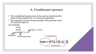 Comprehensive Overview of Expressions and Operators in Programming | PPTX