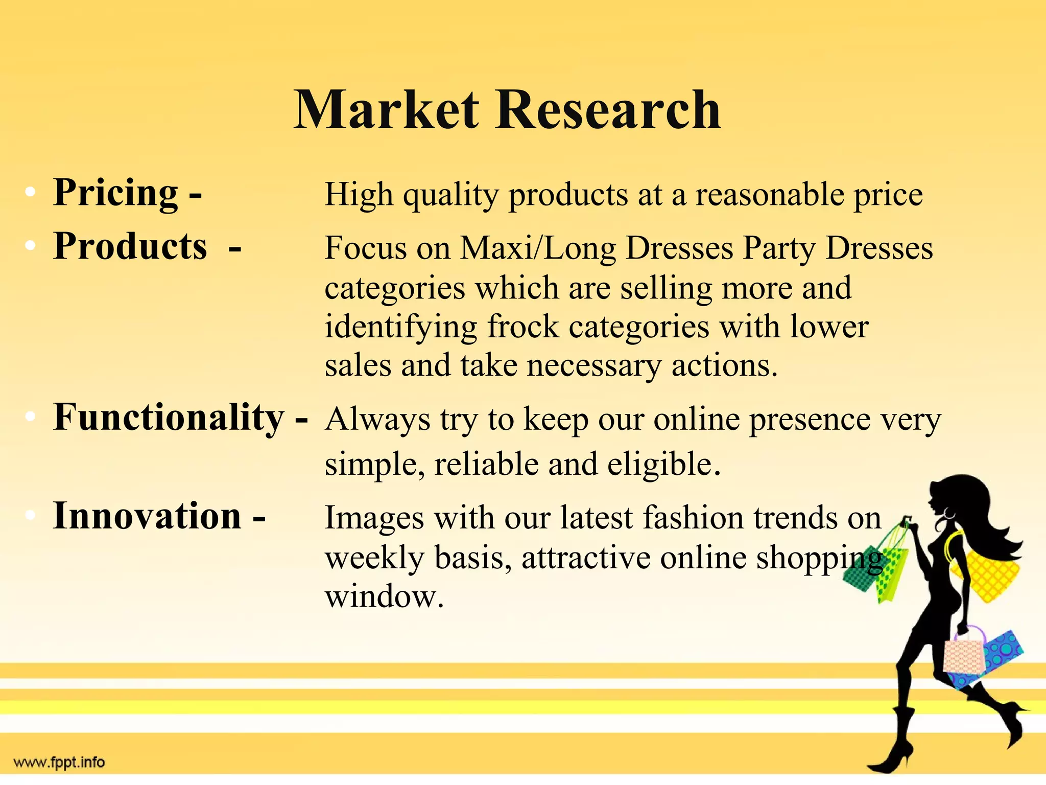 Ladies Garments Business Plane PPT