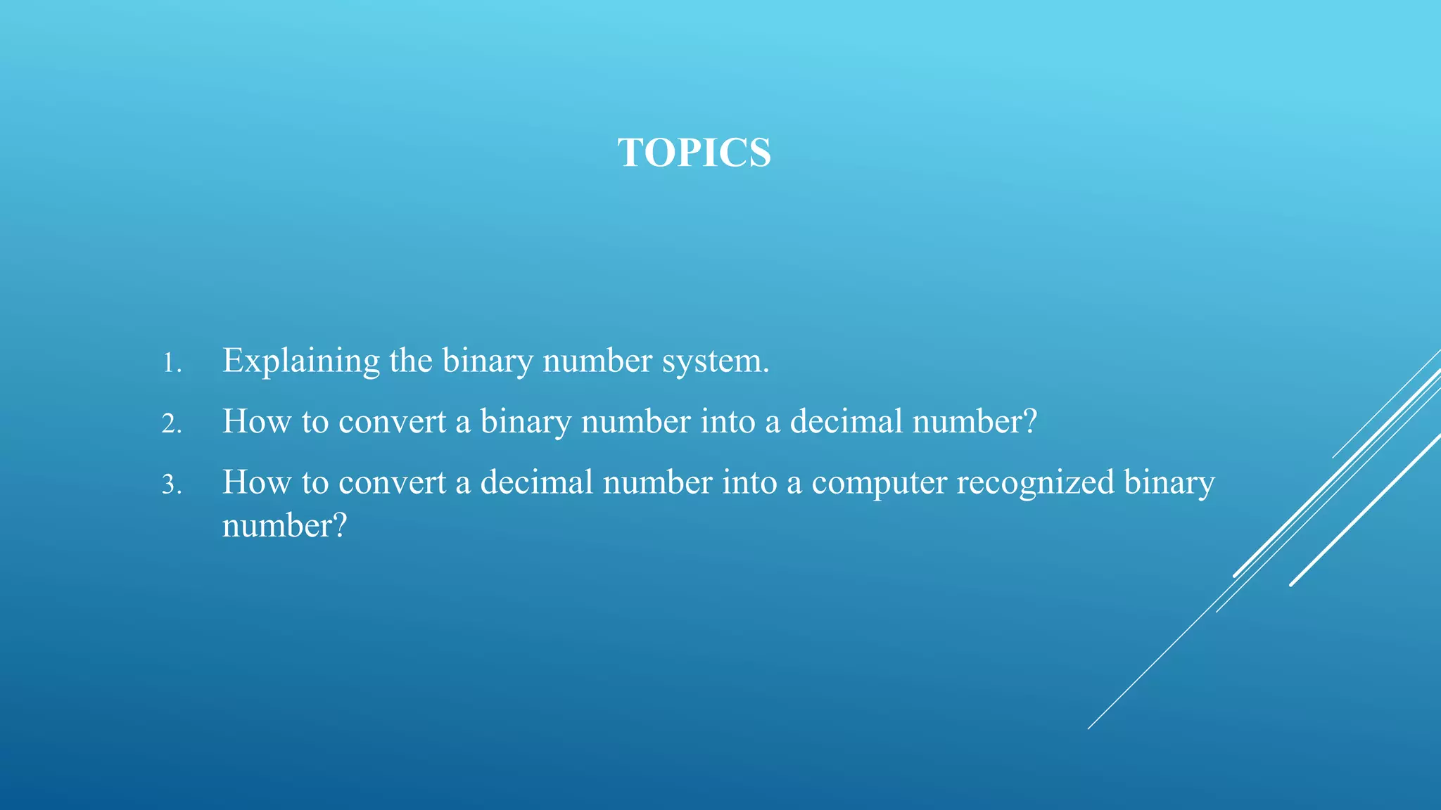 Binary & Decimal Number System | PPT