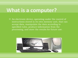 Computer Presentation By Mayank | PPTX