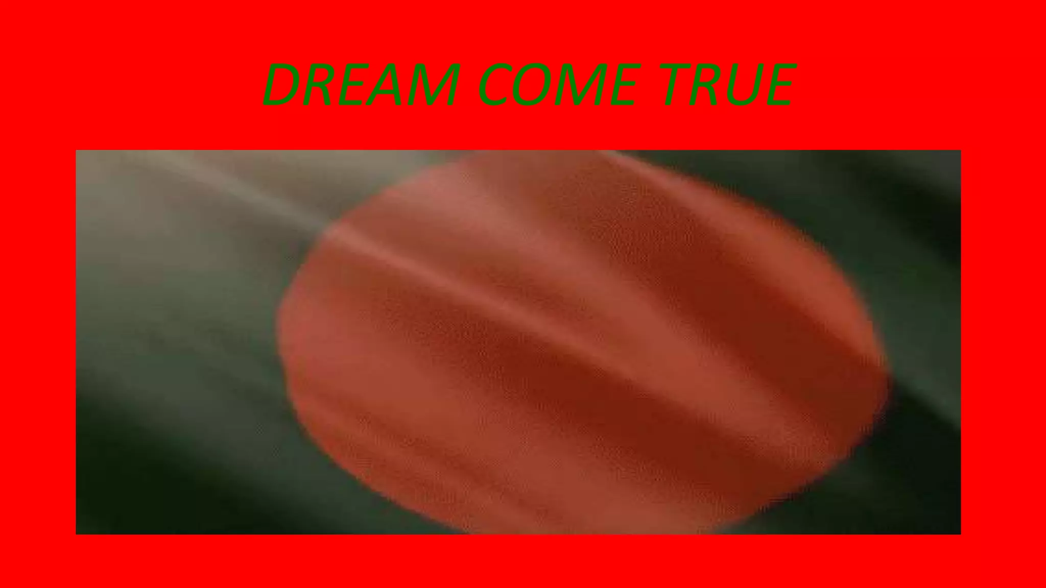 DREAM COME TRUE