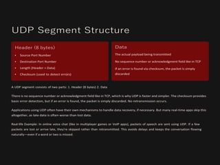 Computer(presentation) Transport and application layer | PDF
