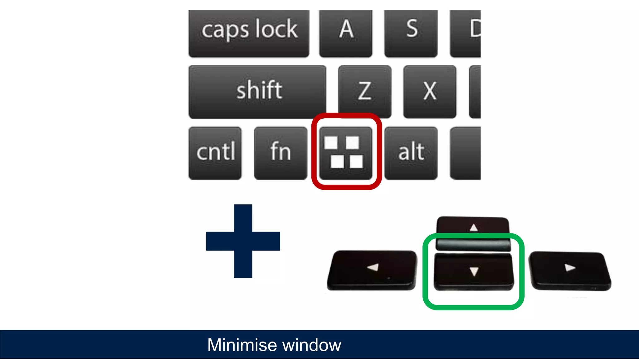 Minimise window
+
 