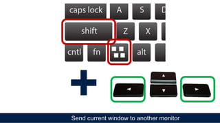 Send current window to another monitor
+
 