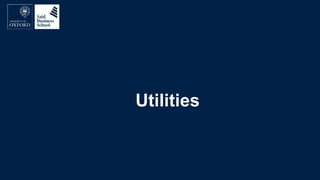 Utilities
 