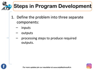 Computer Program- Introduction, characteristics and stages | PPT