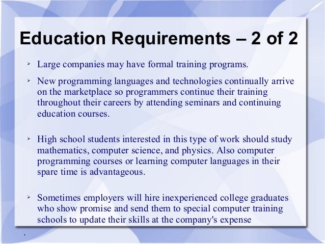 computer programmers careers