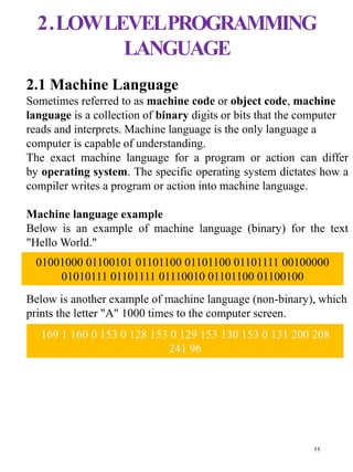 Computer programming | PPTX | Programming Languages | Computing