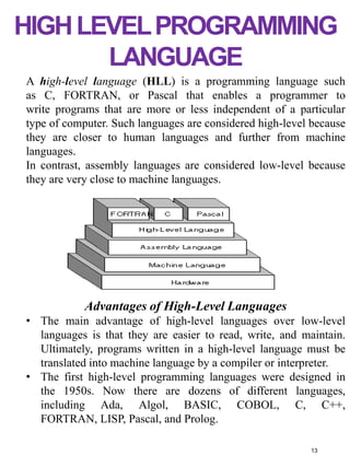 Computer programming | PPTX | Programming Languages | Computing
