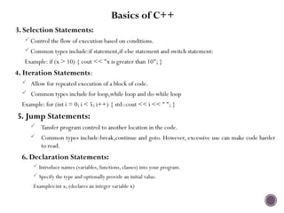 Comprehensive Introduction to C++ Programming Basics and Concepts | PPTX