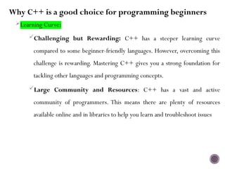 Comprehensive Introduction to C++ Programming Basics and Concepts | PPTX