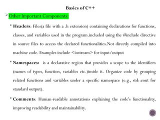 Comprehensive Introduction to C++ Programming Basics and Concepts | PPTX