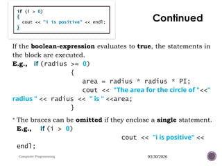Comprehensive Guide to Control Statements in C++ Programming | PPTX