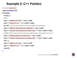Comprehensive Guide to Arrays, Strings, and Pointers in C++ Programming ...