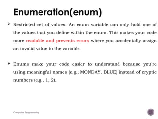 Comprehensive Guide to Structures and Enumerations in C++ Programming ...