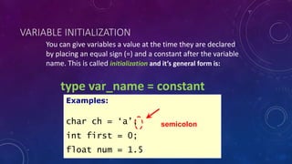 Computer programming - variables constants operators expressions and ...