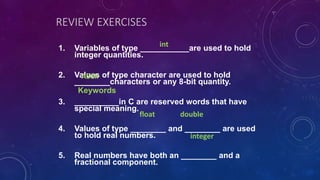 Computer programming - variables constants operators expressions and ...
