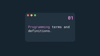 Computer Programming 1 | PPTX | Programming Languages | Computing