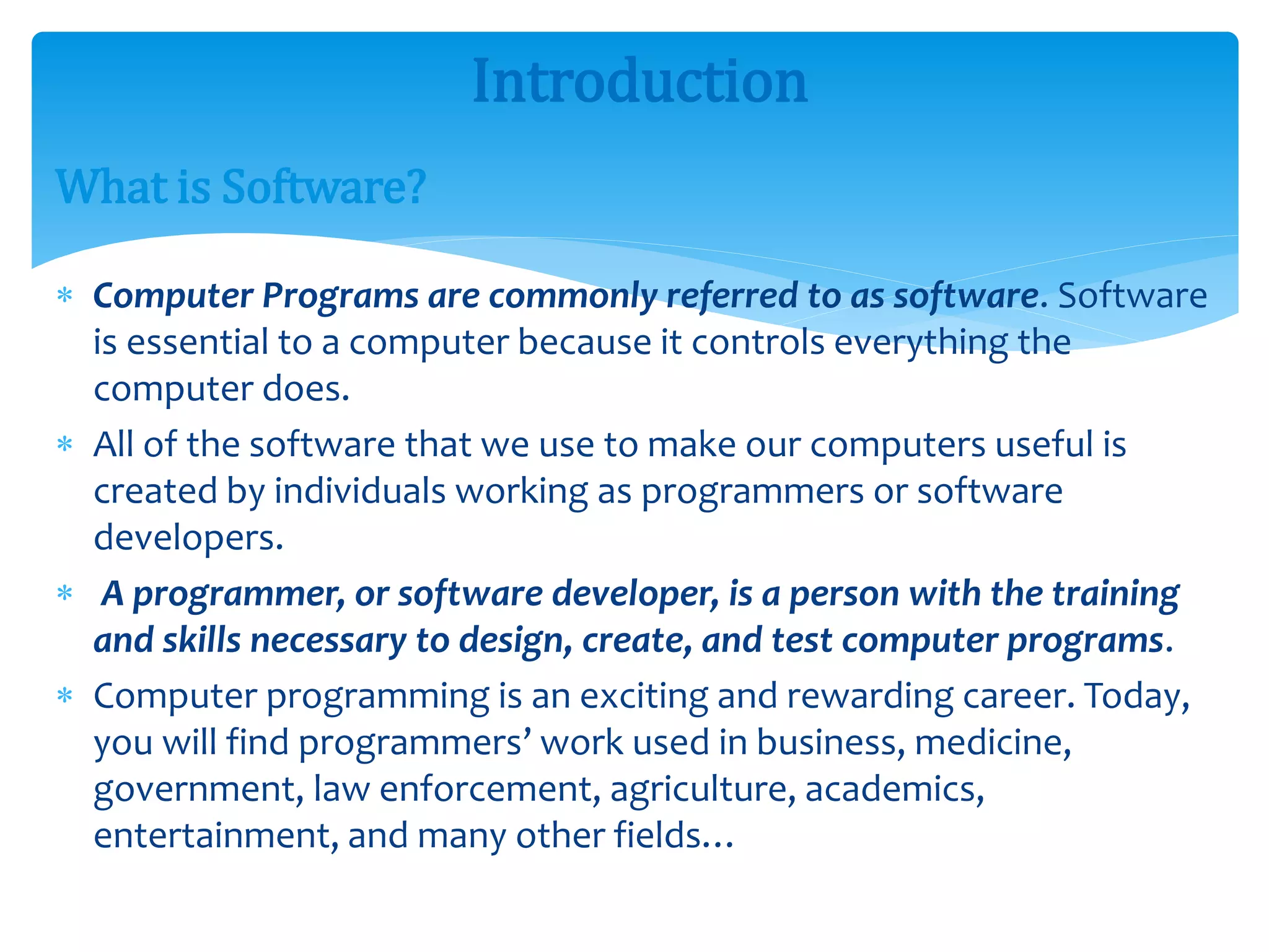 Computer_Programming_Fundamentals CHAPTER 2.pptx | Free Download
