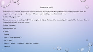 Computer programming I.pptx is a basic level for student who want learn ...