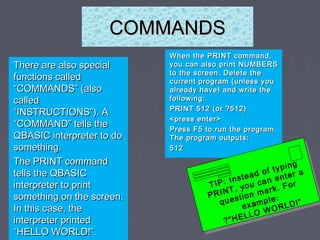 Print Command Example For Starters Computer programming k 12 | PPT