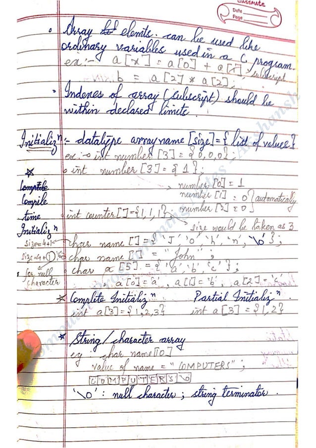 Computer programming Notes | PDF
