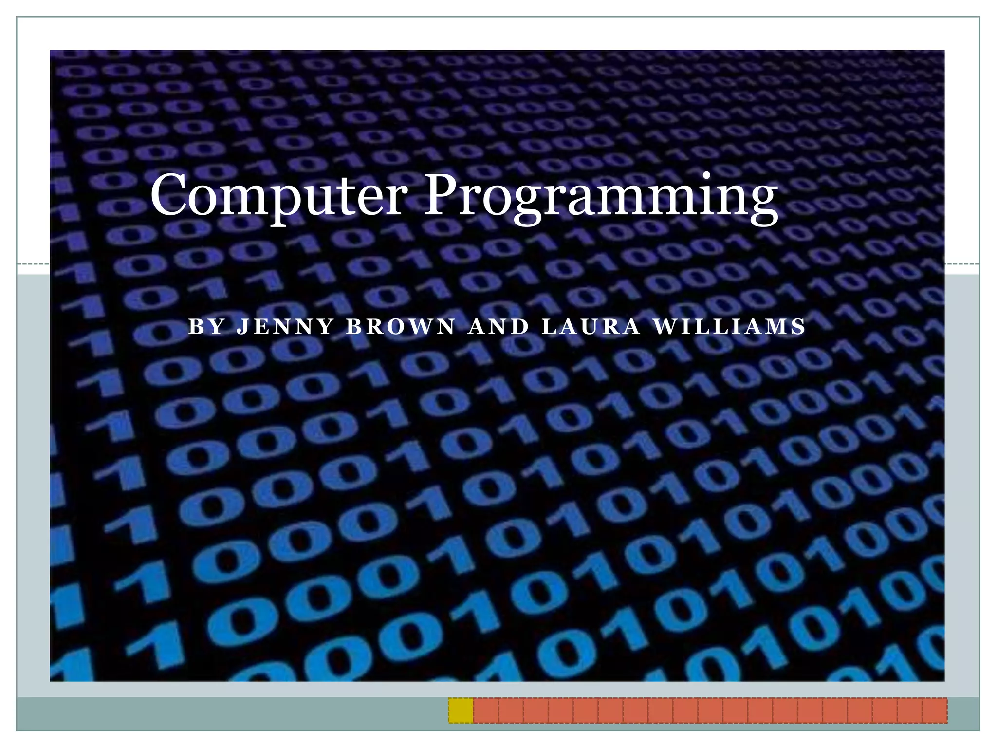 Computer programming project 15sec new | PPT