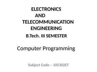 Computer Programming in Bhilai technology U4.pptx