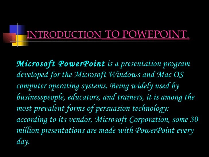 computer project project on powerpoint presentation