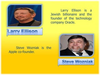 Famous Personalities in the field of Information Technology | PPTX