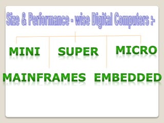 DIGITAL COMPUTERS | PPTX